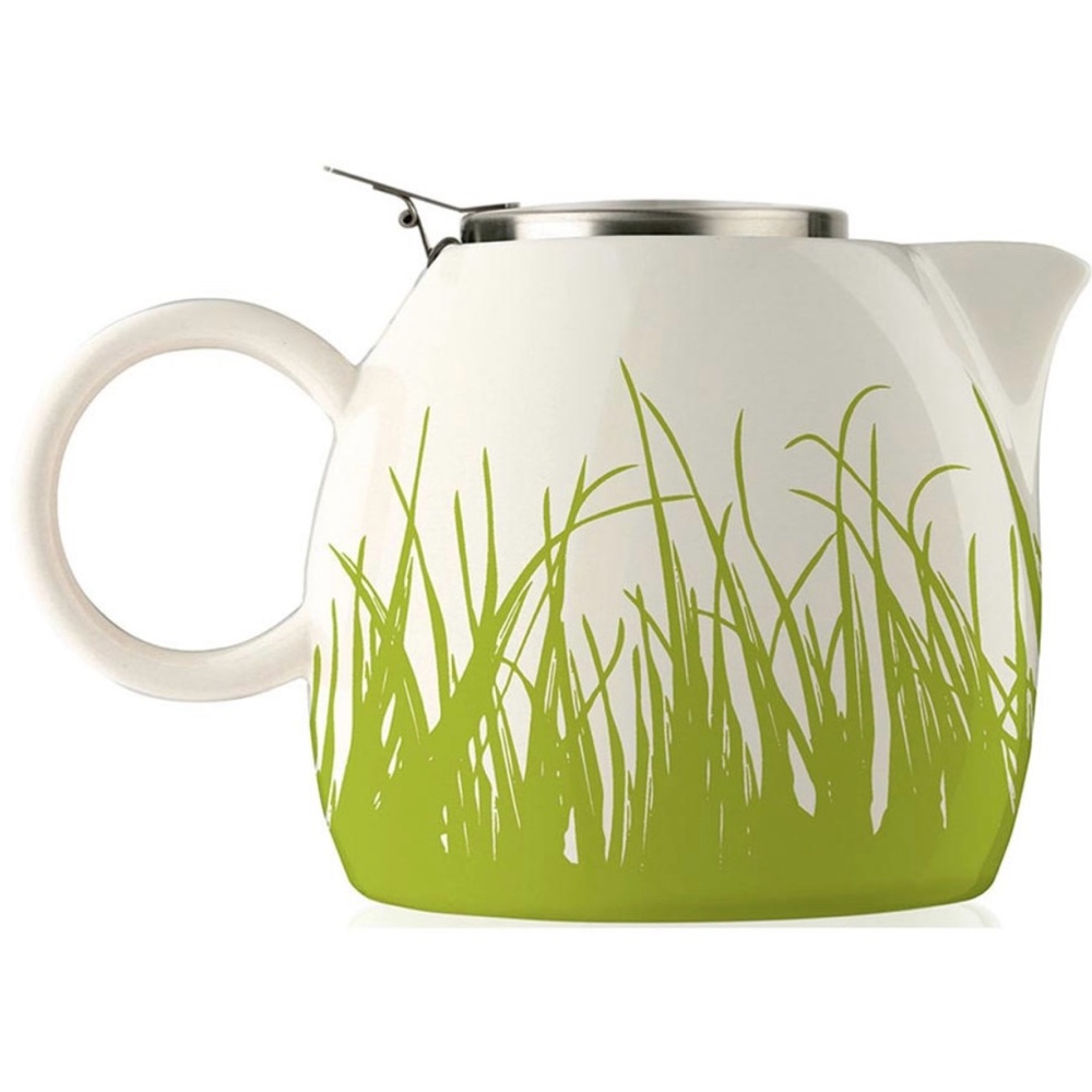 NEW Tea Forte Pugg Spring Grass 24 oz. Teapot with Infuser